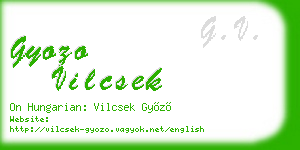 gyozo vilcsek business card